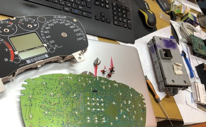 Пропайка щитка приборов ford focus